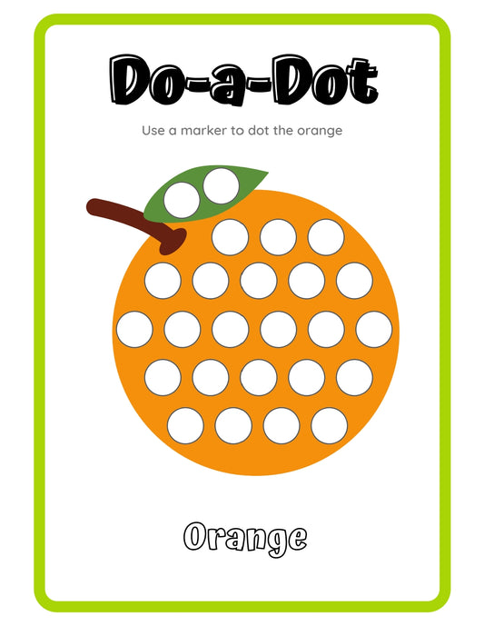 Do a dot worksheets for kids