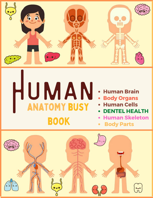 Human Anatomy Busy Book™: Printable Human Body Worksheets for Kids