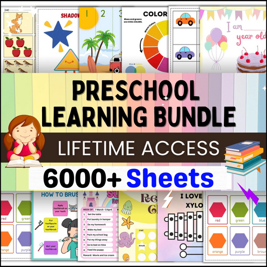 6000+ Preschool Pre-K + Kindergarten Learning Bundle™